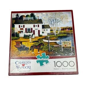 Buffalo Charles Wysocki Birch Point Cove 1000 Piece Jigsaw Puzzle *COMPLETE*